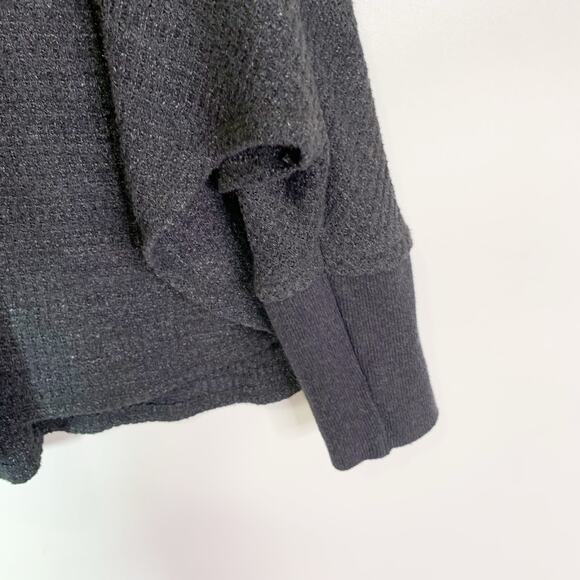 Anthropologie Postmark Women’s Small Gray Waffle Knit Long Sleeve Top - Picture 9 of 15